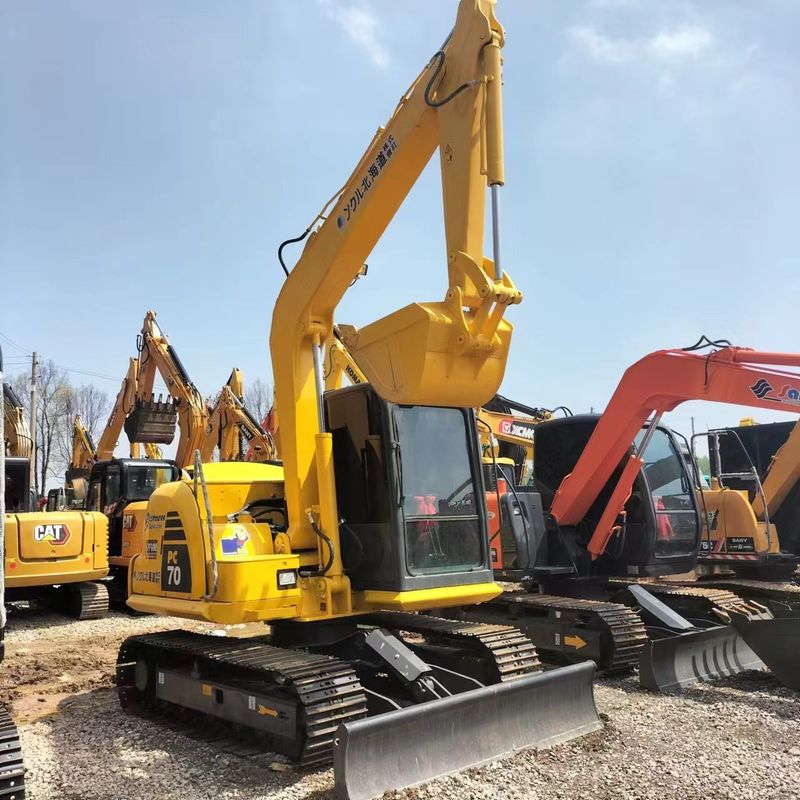 Gebrauchtes Komatsu Digger PC70 Gebrauchtes 7 Tonnen kleines Mini Crawler Bagger