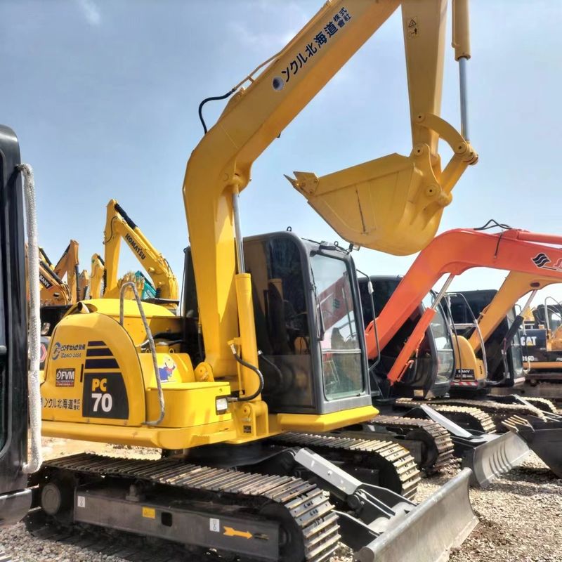 Gebrauchtes Komatsu Digger PC70 Gebrauchtes 7 Tonnen kleines Mini Crawler Bagger