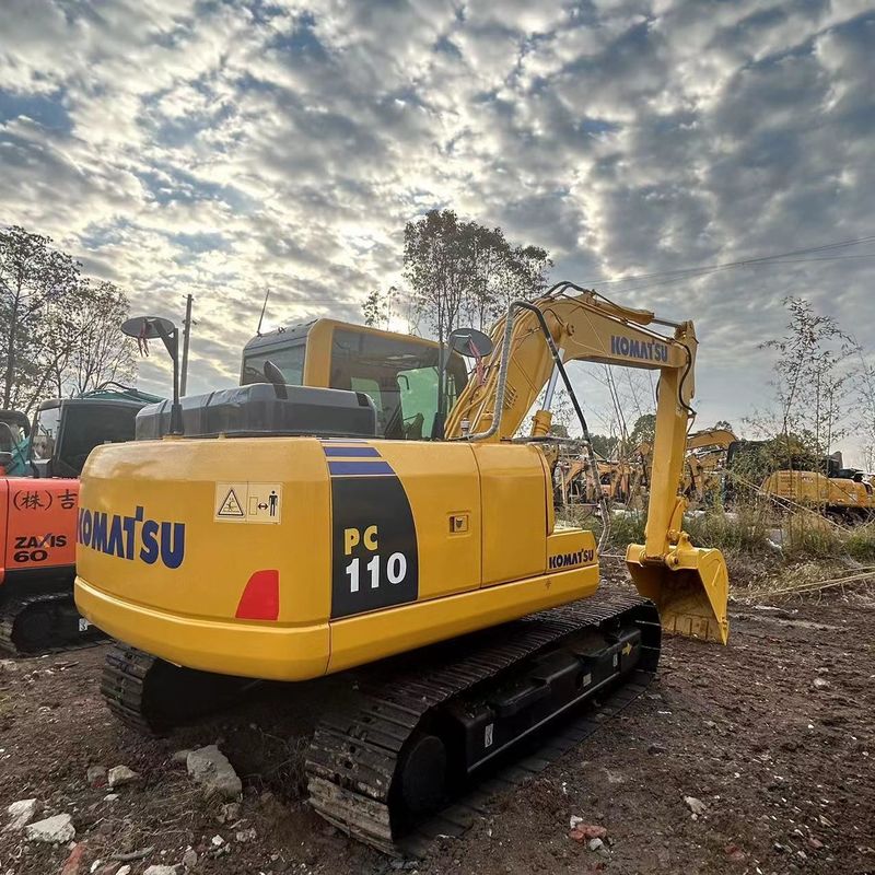 Gebrauchtes Komatsu Digger PC110 Gebrauchtes 11 Tonnen kleines Crawlerbagger