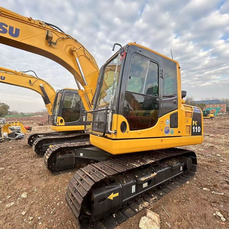 Gebrauchtes Komatsu Digger PC110 Gebrauchtes 11 Tonnen kleines Crawlerbagger