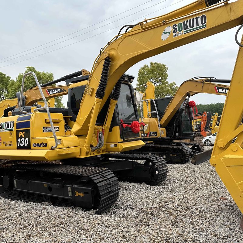 Sencondhand Komatsu Digger PC130 Gebrauchtes 13 Tonnen kleines Crawlerbagger
