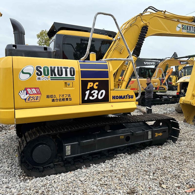 Sencondhand Komatsu Digger PC130 Gebrauchtes 13 Tonnen kleines Crawlerbagger