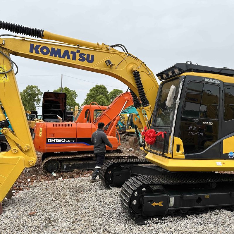 Sencondhand Komatsu Digger PC130 Gebrauchtes 13 Tonnen kleines Crawlerbagger