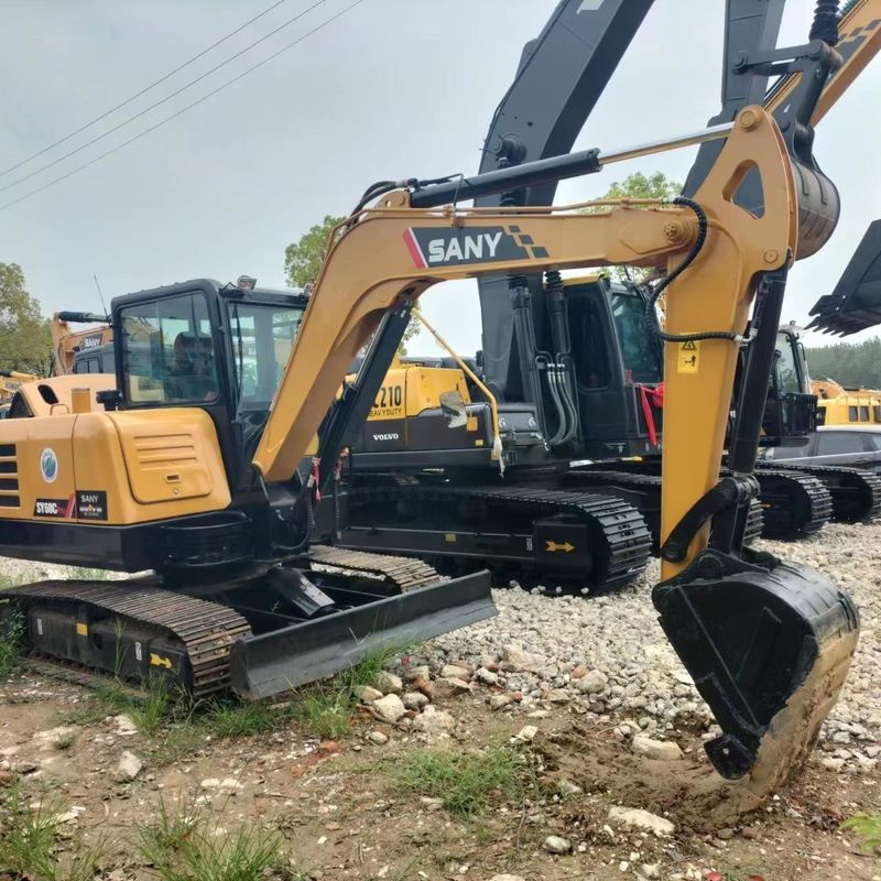 Gebraucht SANY Digger SY60 Gebraucht 6 Tonnen kleiner Mini Crawler Bagger