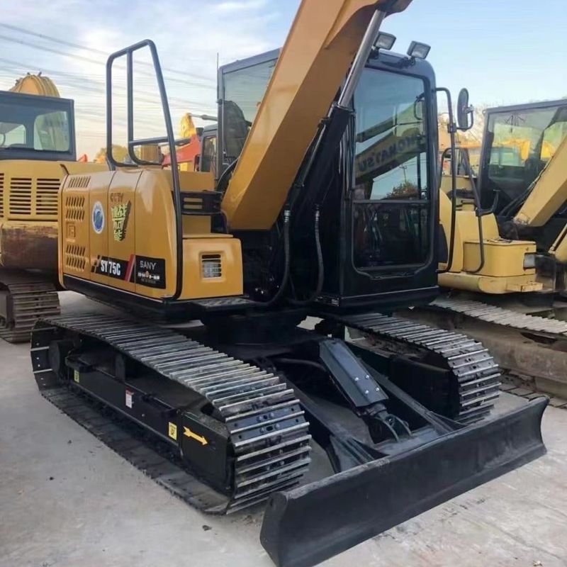 Gebraucht SANY Digger SY75 Gebraucht 7,5 Tonnen kleiner Mini Crawler Bagger