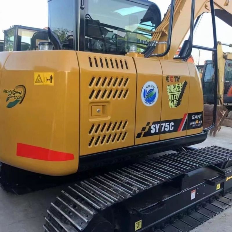 Gebraucht SANY Digger SY75 Gebraucht 7,5 Tonnen kleiner Mini Crawler Bagger
