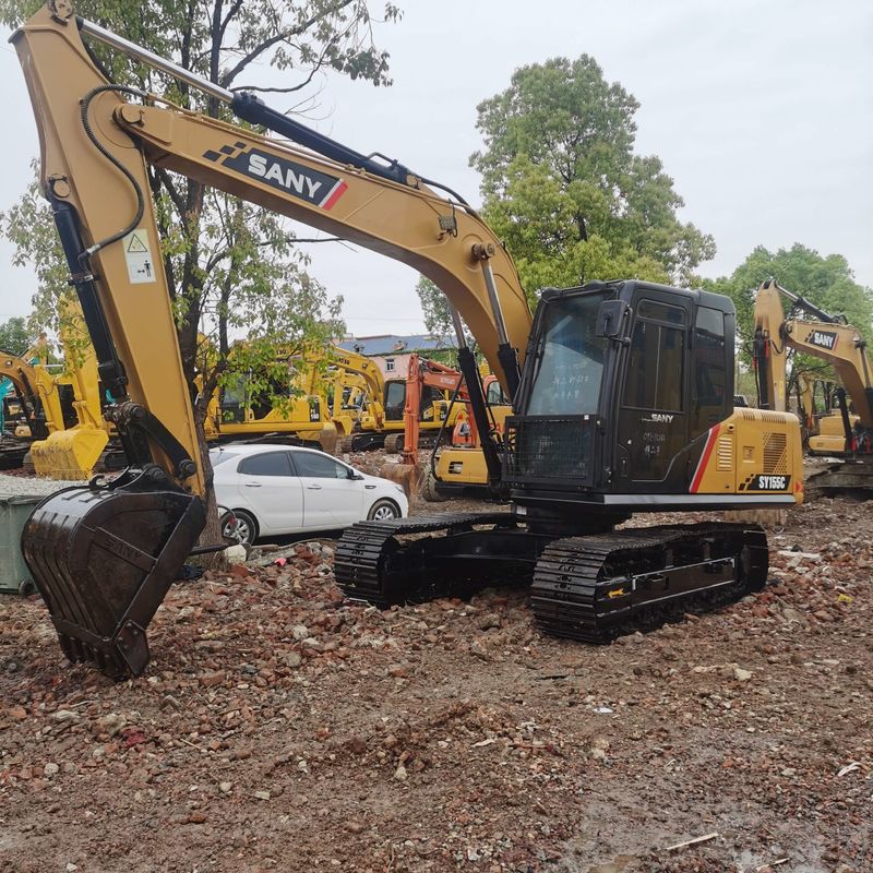 Gebraucht SANY Digger SY155C Gebraucht 15.5 auf Kleinstyp Crawler Bagger