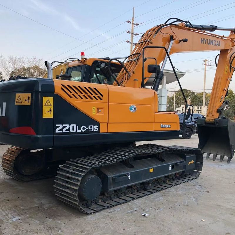 Gebrauchtes Hyundai Digger R220-9S Gebraucht 22 Tonnen mittelgroßes Crawlerbagger