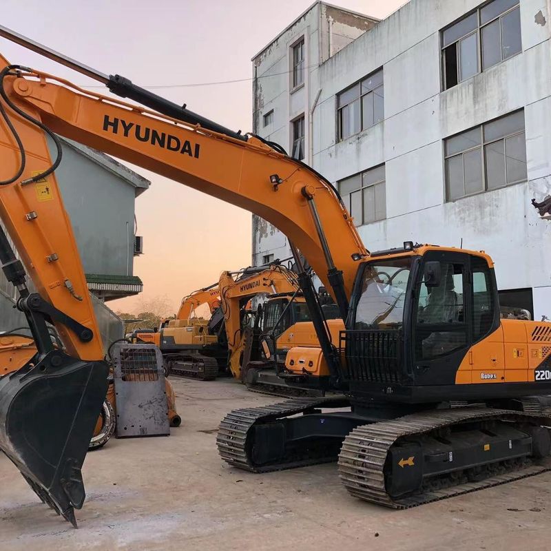 Gebrauchtes Hyundai Digger R220-9S Gebraucht 22 Tonnen mittelgroßes Crawlerbagger