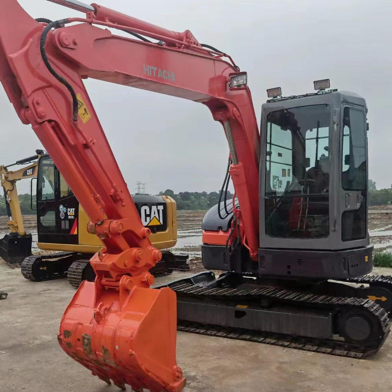Gebrauchter 5-Tonnen-Mini-Dieselbagger Hitachi ZX55 Pre-Owned Crawler 38,23 PS, manuell