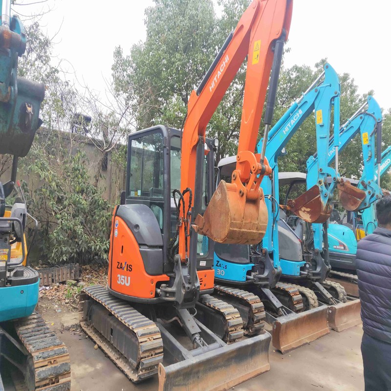 Gebrauchtes Bagger Original Hitachi ZX35 Gebraucht Hydraulischer 3,5 Tonnen Mini Digger 22,3kw