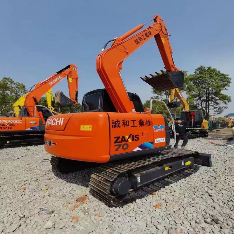 Gebrauchtes Minibagger Hitachi ZX70 Gebraucht 7t Original Crawler Tracked Digger 39kw