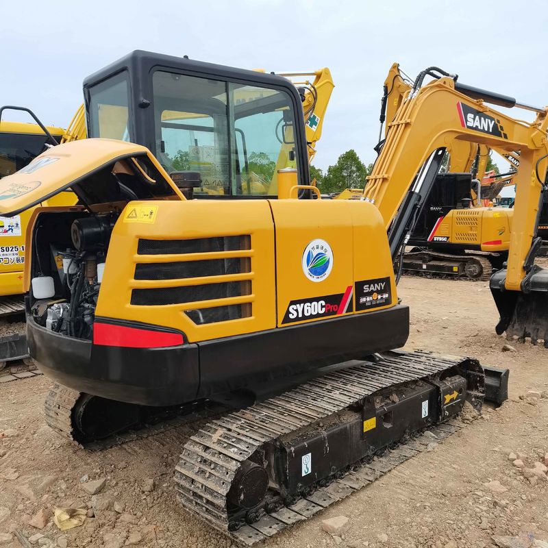 Gebraucht SANY Digger SY60 Gebraucht 6 Tonnen kleiner Mini Crawler Bagger