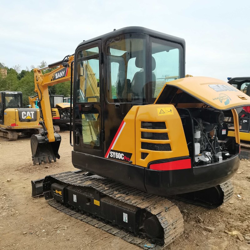 Gebraucht SANY Digger SY60 Gebraucht 6 Tonnen Kleinstart Mini Crawler Bagger 36kw