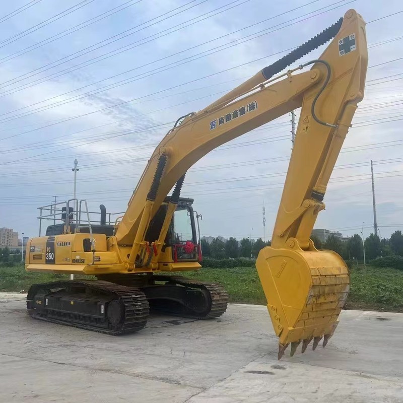 Gebraucht Komatsu Digger PC350 Gebraucht 35 Tonnen großer Typ Crawler Bagger Großbau 180kw